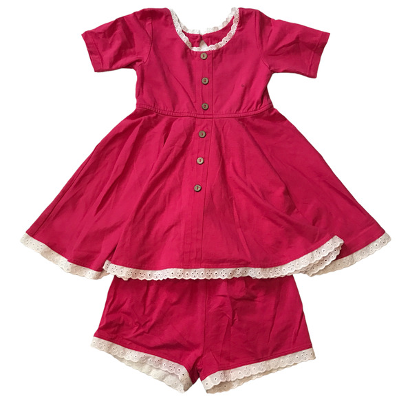 Well Dressed Wolf Other - Omi Jo Well Dressed Wolf Pink Library Dress & Bloomers 5Y